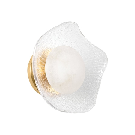 Corbett Lighting Almandine 10 in. Wall Sconce Vintage Gold Leaf 485-01-VGL