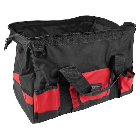 Performance Tool 17 in. Jumbo Tool Bag, Heavy Duty Nylon, Automotive, Motorcycle, 26 Pockets W88987