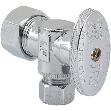 Do It Best 5/8'' OD x 3/8'' OD Quarter Turn Angle Valve DIB61PCLF
