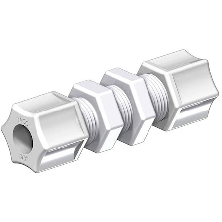 Jaco Bulkhead Compression Union, 1 25/32"L, PK5 20-6-N-O