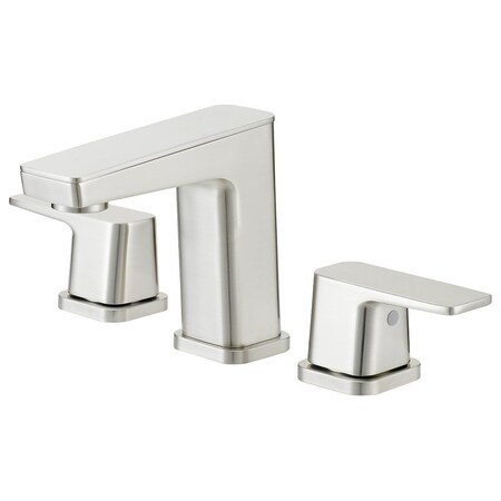 Boston Harbor Lavatory Faucet, 12 gpm, 2Faucet Handle, 3Faucet Hole, BrassZincPlastic, Brushed Nickel FW6AC023NP