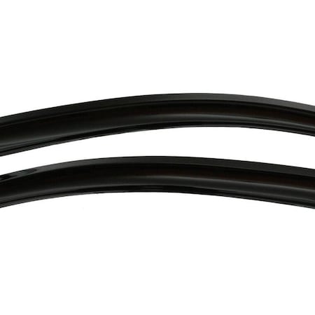 Ventshade Rainguards, Aerodynamic Design, Tape-On, Smoke, Acrylic, Set Of 2 92729