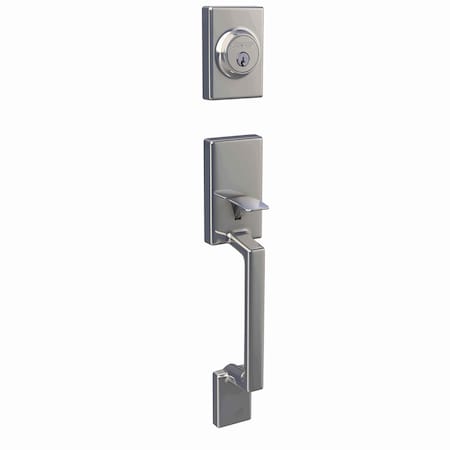 Schlage Residential - J Series Schlage Residential Outside Active Sutton Handleset C Keyway Bright Chrome Finish JH58SUT625