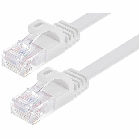 Monoprice CAT6 PATCH CABLE FLAT DESIGN_3FT WHITE 43075