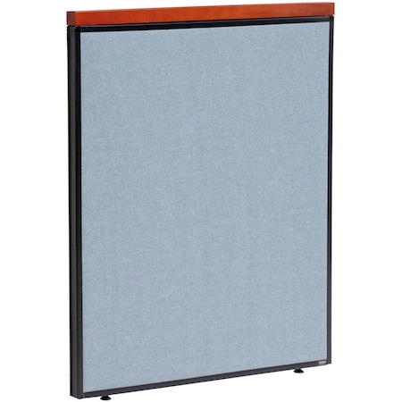 Global Industrial Interion Deluxe Office Partition Panel, 36-1/4"W x 43-1/2"H, Blue 277525BL