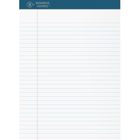 Business Source Writing Pad, Top, White, PK12 BSN03107