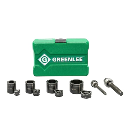 Greenlee Round Knockout Punch Kit, 1/2 to 1-1/4 In 735BB