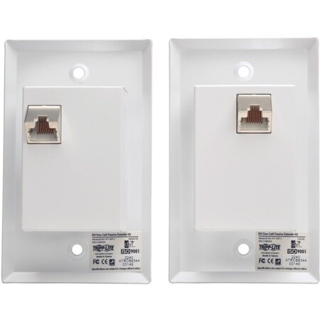 Tripp Lite DVI-Cat5/6 Extender, Up to 100ft, Wall B140-1P1-WP-1