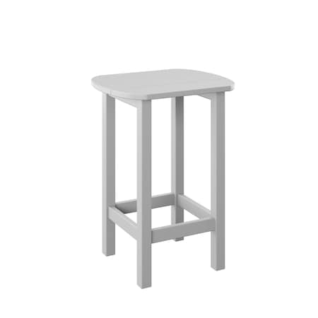 Polybird BALCONY END TABLE      WHITE POLYBIRD P50