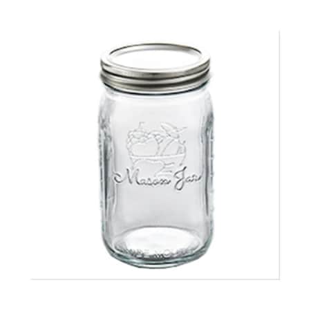 Guardar Homepoint with Wide Mouth Glass Mas Jar, 12PK GU3858838