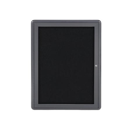 Ghent Enclosed Fabric Bulletin Board 34x24", 1 Door OVG1-F95