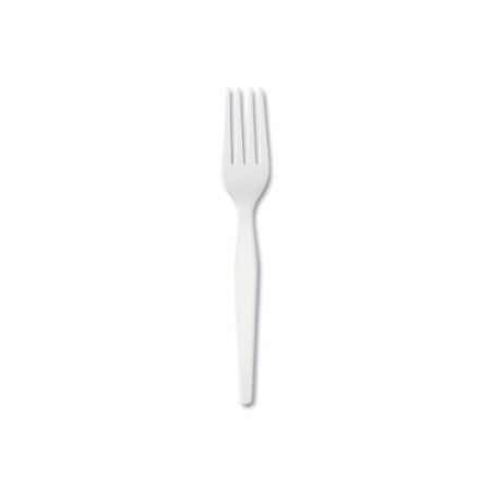 Dixie FH217 Plastic Heavyweight Fork, White, Plastic 863-FH217