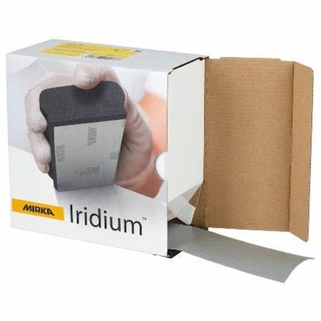 Mirka Abrasives Semi-Open Coated Abrasive Roll, 2-3/4 in W x 120 ft L, 180 Grit, Aluminum Oxide/Ceramic 24-584-180