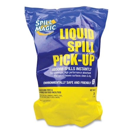 Spill Magic Sorbents, 4 qt, Universal, White SM106