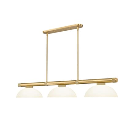 Z-Lite Vanguard Rubbed Brass 3 Light Billiard 3050-3RB-DMO14