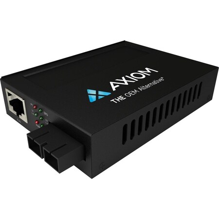 Axiom POE RJ45 TO SC SMF MEDIA CONV MCP32-F1-S3S10-AX