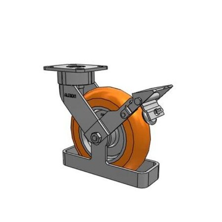 Albion Caster, Maintenance-Free, 8x2, 28AN08228S01FBKTO 28AN08228S01FBKTO