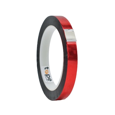 Wod Tape MPFT1 Metalized Polyester Mylar Film Tape Red: 1/2 in. x 72 yds, 96PK WOD MPFT1-00500-96-72-RED