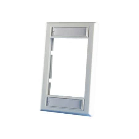Ortronics LOW PROFILE FACEPLATE, 1-GANG ACCPTS 3 1 UNIT MODULES 40300158