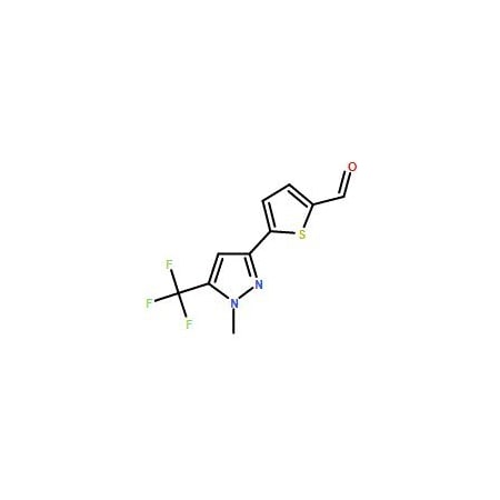 Ak Scientific 5-[1-Methyl-5-(trifluoromethyl)-1H-pyrazol-3-yl]thiophene-2-carbaldehyde (100mg), CAS 175202-93-4 Y7962-100mg