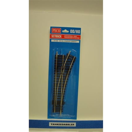 Peco HO Right Hand 17.25 in. Turnout Insulfrog PCOST-240