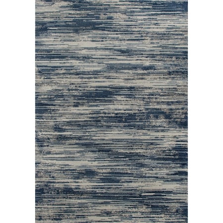 Art Carpet 4 x 6 ft. Ferndale Collection Brushstrokes Woven Area Rug, Aqua 22459