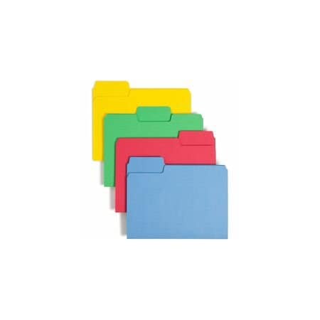 Smead SuperTab Colored File Folders, 1/3-Cut Tabs, Letter Size, Asstd, 24PK 11956