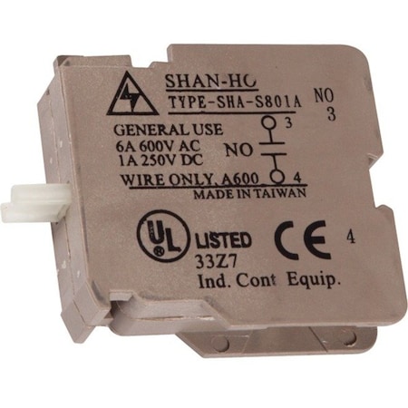 Safety Technology International N/O Contact, 1-1/4 in, Gray, 21/32 in KIT-E10196