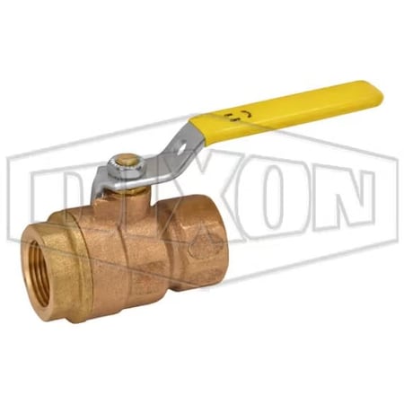 Dixon Ball Valve, 3/4 in Nominal, FNPT End Style, Bronze Body, Full Port, RPTFE Seat/Stem Packing Softgood BBV75FP