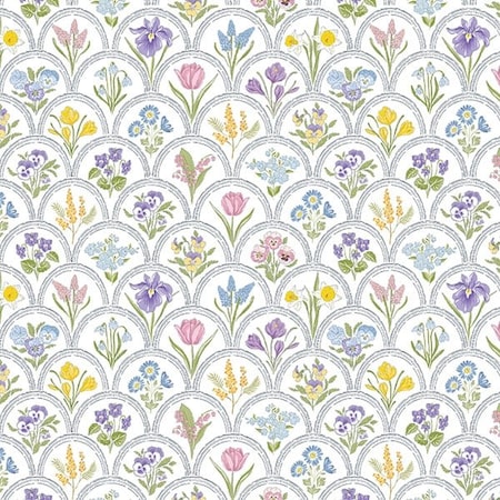 Nashville Wraps Vintage Floral Tissue Paper, 20x30, Fold Sheets, 12PK P1534Q