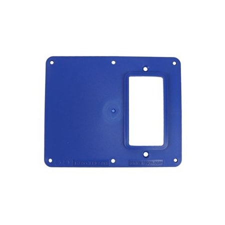 Ericson Box Cover, 2 Gang, Steel, GFCI Duplex Receptacle Cover Type 8203