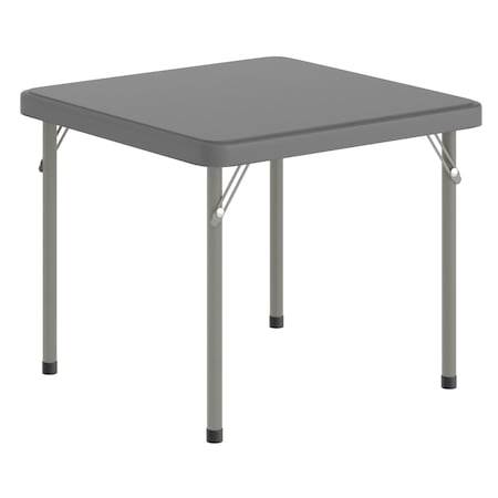 Flash Furniture Paige 24x24 Kid's Granite Gray Plastic Folding Table with Locking Legs RB-2424-KID-GY-GG