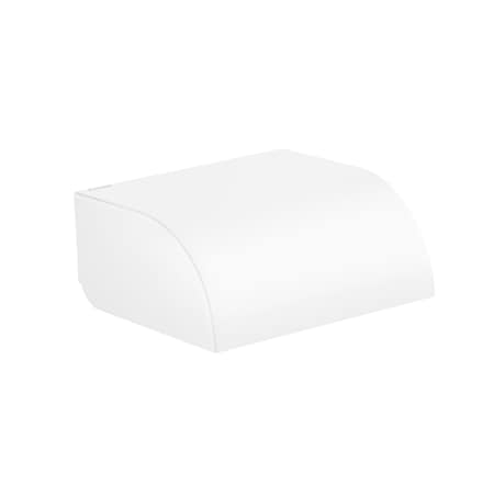 Axor Universal Circular Roll Holder with Cover in Matte White 42858700