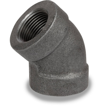 Usa Industrials Pipe Fittings - Black-Coated Malleable Iron - Class 300 - 45 Degrees Elbow - 2-1/2in NPT Female ZUSA-PF-20596
