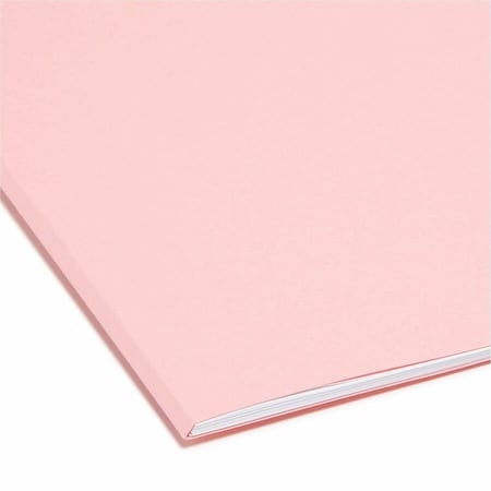 Smead File Folders, Pink, PK100 SMD12634