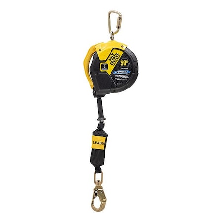 Werner R4100 Self-Retracting Lifelines, Swivel Snap Hook, Steel, 1 Leg(s), 400 lb Weight Capacity R410050LE