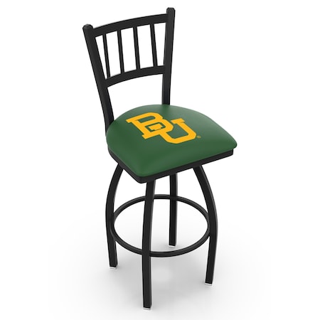 Holland Bar Stool Co 36" Blk Wrinkle Baylor Swivel Bar Stool, Jailhouse Back L01836Baylor