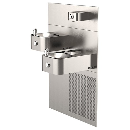 Haws 1119.8 ADA Vandal-Resistant Chilled Dual Drinking Fountain And Bottle Filler 1119.8P