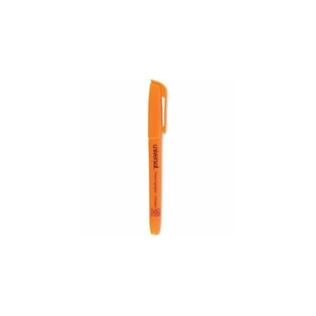 Universal Highlighter, Pen, Chisel, Fl Orange, 12PK UNV08853