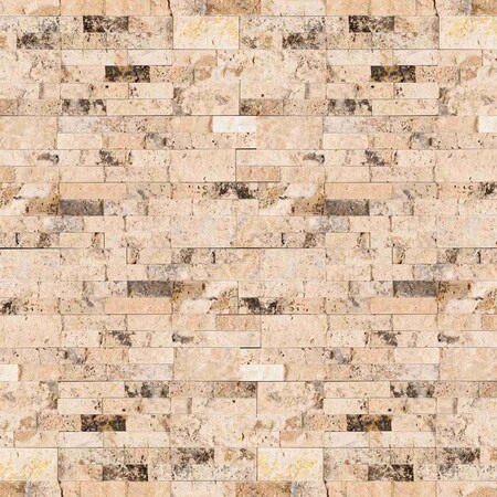 Msi Rockmount Philadelphia Ledger Panel SAMPLE Natural Splitface Travertine Wall Tile ZOR-PNL-0087-SAM
