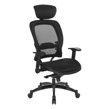 Office Star Products Office Chair, Adjustable Arms, Black, Mesh 27876R
