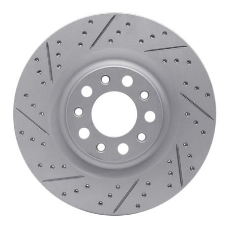 Dynamic Friction Co DFC Geoperformance Rotor - Drilled and Slotted 830-16013L