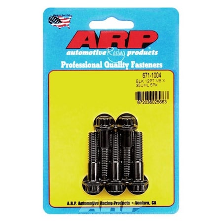 Arp 671-1004 8 mm x 1.25 in. 12 Point Bolt Kit, 5PK ARP671-1004
