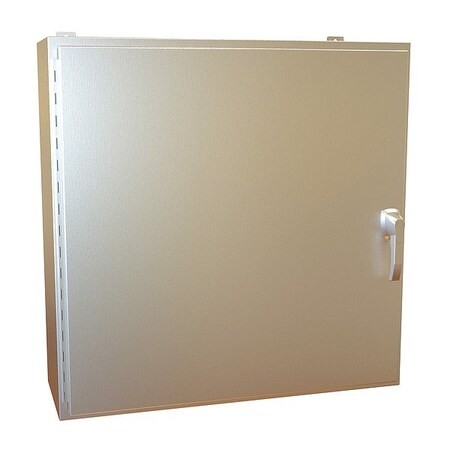 Hammond Handle Electrical Enclosure, 36 in H, 12 in D, 36 in W, 12, 13, 3R, 4, 4X, Stainless Steel HW363612SSHK