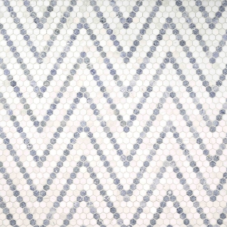 Msi Azula Sazi Sample Polished Marble Mosaic Floor And Wall Tile ZOR-MD-0570-SAM