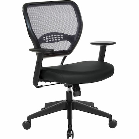Office Star 5500 Dillon Back & Seat Managers Chair - Black Seat Color - Vinyl Seat Material - Black Back Color 5500DR107