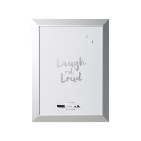 Mastervision Magnetic Dry-Erase, "Lol" Quote, Silver Metallic Frame, 18" X 24" MM04448522
