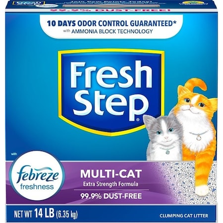 Fresh Step Multi-Cat 2049 Cat Litter, Granules/Speckles, 14 lb 02049
