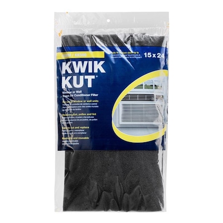Naturalaire 15 in. W X 24 in. H X 1/4 in. Polyester 1 MERV Air Conditioner Filter 1 pk KK500-24