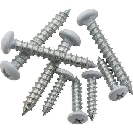 National Hardware Mounting Screw, Steel, White S822-085